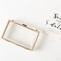 Transparent acrylic clutch
